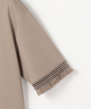 自由区 L コンパクトハイゲージフリンジ Tシャツ カーキ