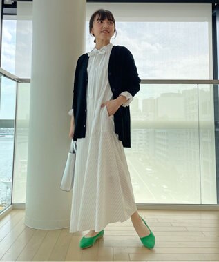 UNFILO スタイルアップニット カーディガン ブラック系