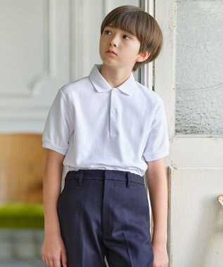 140-170cm】40/2鹿の子 半袖 ポロシャツ / J.PRESS KIDS