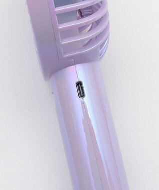 WEGO 【冷却/携帯扇風機/熱中症対策】オーロラハンディファン ライトパープル