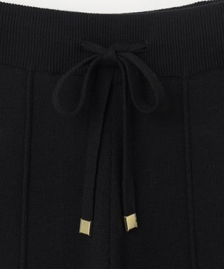 GRACE CONTINENTAL サイドラインニットパンツ ブラック