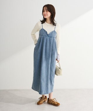 Green Parks デニムキャミワンピース Indigo