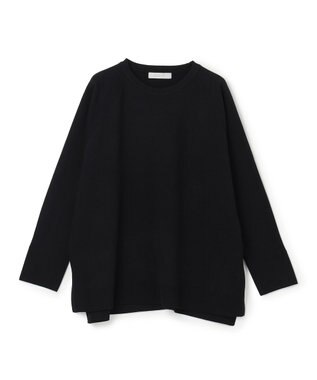 UNFILO コットンカシミヤニット クルーネック ブラック