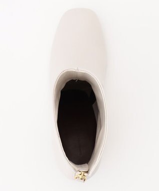 23区 ショート ヒール ブーツ アイボリー系