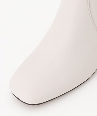 23区 ショート ヒール ブーツ アイボリー系