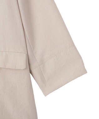 YECCA VECCA マシンウォッシャブルリネンライクジャケット Light Beige