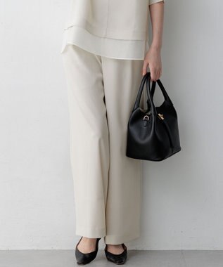 23区 【WEB&一部店舗限定】ストレッチジョーゼット ワイドパンツ