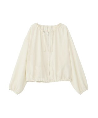 Green Parks ドロストネックシアーブルゾン Ecru