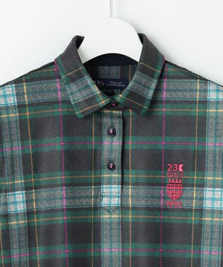 WOMEN】チェック長袖ポロシャツ / 23区GOLF | ファッション通販 【公式