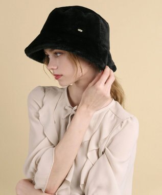 TOCCA 【UVカット・吸水速乾・防臭】FUR BUCKETHAT バケットハット ブラック系