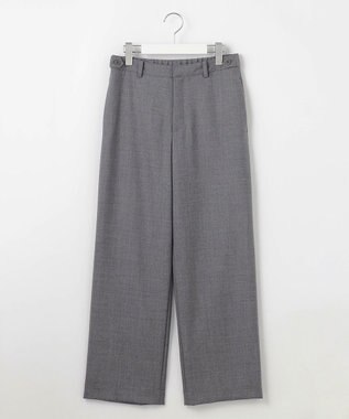 J.PRESS LADIES 【洗える】ANASTASIA milled セミワイド パンツ ライトグレー系