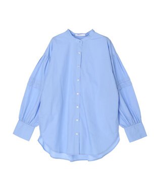 Green Parks ボリュームタックブラウス Blue