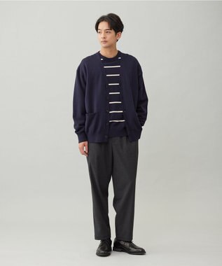 UNFILO MENS 【OCEANS 雑誌・web・YouTube 掲載】FLANNEL TOUCH 機能美パンツ ワイド グレー