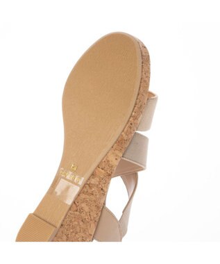 ing <Pitti>【WEB限定】コルクウエッジサンダル ゴールド