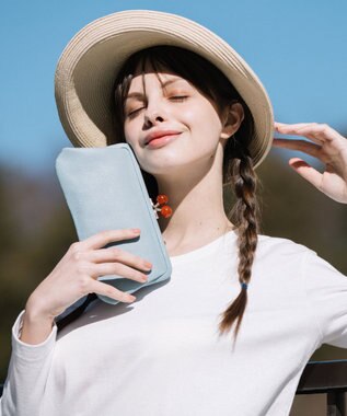 UNBILLION perche アクリル玉がま口長財布