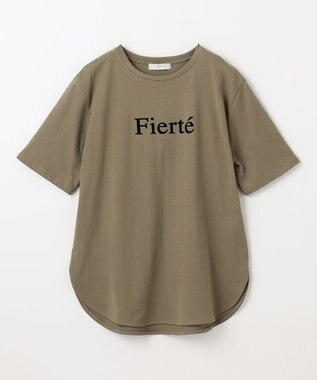 ANY フロッキーロゴテールTシャツ カーキ