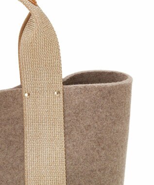 TOPKAPI 【TREASURE TOPKAPI】イタリアンフェルト ラメテープ トートバッグ 2023 グレージュ