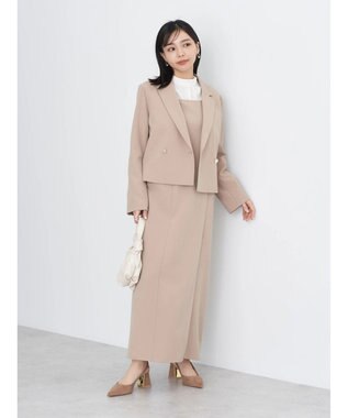 earth music&ecology ショートテーラードジャケット Beige