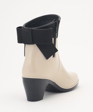 TOCCA BACK RIBBON RAIN BOOTS レインブーツ ベージュ系