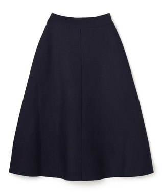 UNFILO L BEAUTY FORM KNIT フレアスカート ネイビー