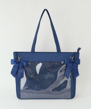 WEGO 【痛バ＆推し活グッズ】ときめきプレーン痛バッグL ネイビー