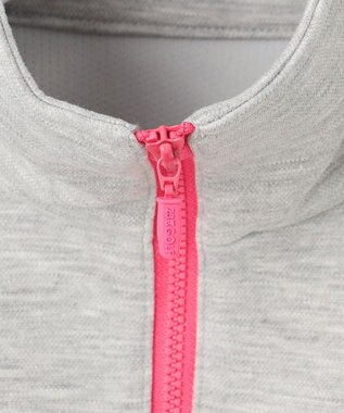 23区GOLF 【WOMEN】ハーフジップスウェット ライトグレー系