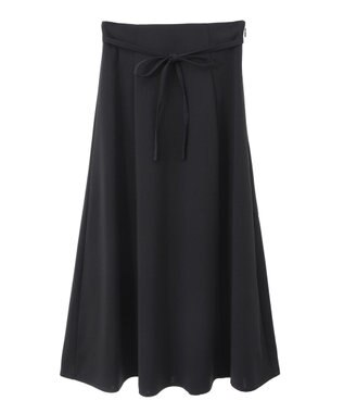 earth music&ecology ウエストリボンフレアスカート Black