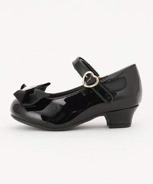 ANY KIDS エナメルヒールパンプス ブラック