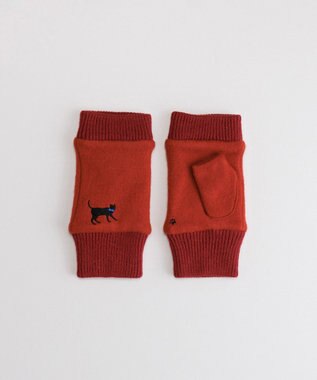 ORuKuBET おさんぽねこ刺繍フィンガーレスジャージグローブ(WOMEN)