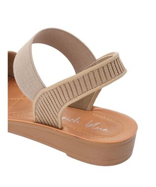 Green Parks ・ｒｉｃｈ　ｂｌｕｅ　フラットサンダル Gray Beige