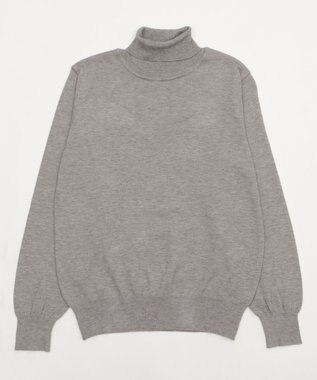 WEGO 【WEB限定/25年秋冬新作/洗濯OK/毛玉レス】タートルネックニット グレー