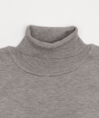 WEGO 【WEB限定/25年秋冬新作/洗濯OK/毛玉レス】タートルネックニット グレー