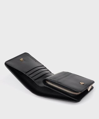 Paul Smith プリントコンビネーション 2つ折り財布 チャコールグレー