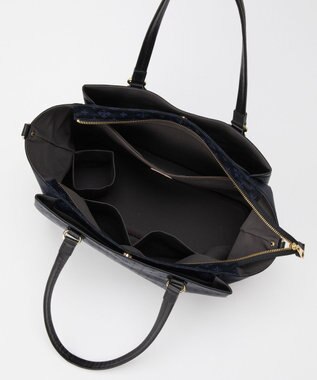 russet ＜15インチPC収納可能＞お仕事トートバッグ(CE-1517) Black/Navy