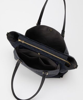 russet ＜15インチPC収納可能＞お仕事トートバッグ(CE-1517) Black/Navy