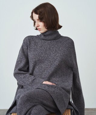 WOOL MOULINE | モックネックセーター - UNISEX / ATON | ファッション