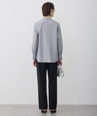 ICB ナイロンストレッチポンチ セミワイドパンツ ブラック