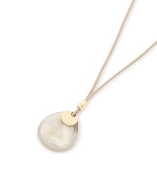 23区 ホーン ネックレス ベージュ系