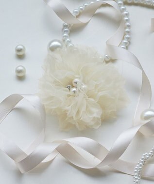 Tiaclasse チュールフラワーコサージュ