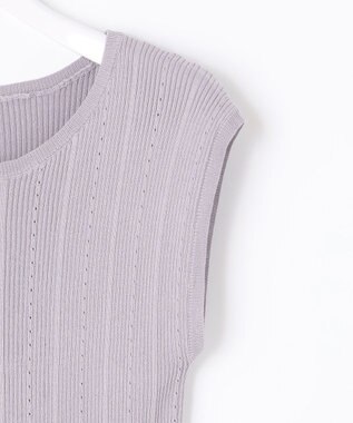 ANY SIS 【美人百花6月号掲載】2SET シアーカーディガン アンサンブル ラベンダー