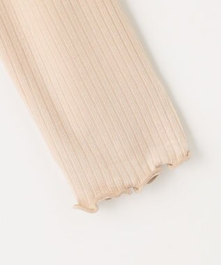 組曲 KIDS 【150-160cm】リブ襟 トップス ベージュ系