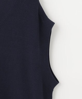 UNFILO MENS イージーケア ニットベスト [23年春夏商品] ネイビー