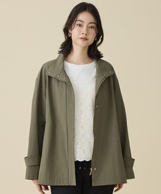 自由区 S コットンリネンウェザーライト コート