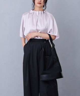 MioFIRANO TILE G001 トートバッグ ポーチ付き A4サイズ対応 BLACK