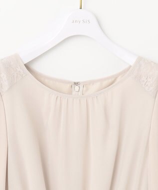 ANY SIS 【洗える】フェミニンプリーツ ワンピース ベージュ
