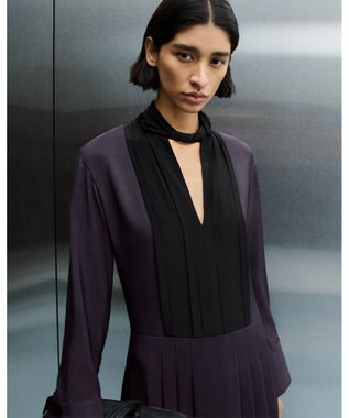 JOSEPH イブニングシルク　ミディドレス Aurora