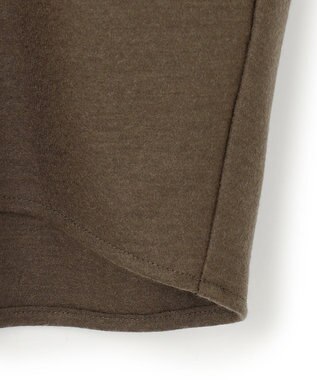 23区 【洗える】ウールミルドジャージー フォルム カットソー カーキ系