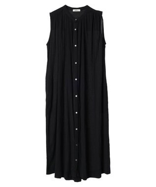 earth music&ecology 綿クレープワンピース（無地） Black