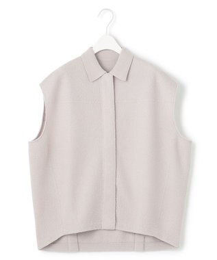 ICB ミルドウール ニットジレ トープ系