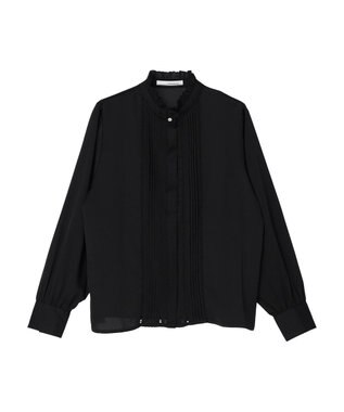 Green Parks ・ＥＬＥＮＣＡＲＥ　ＤＵＥ　ハシゴレースブラウス Black